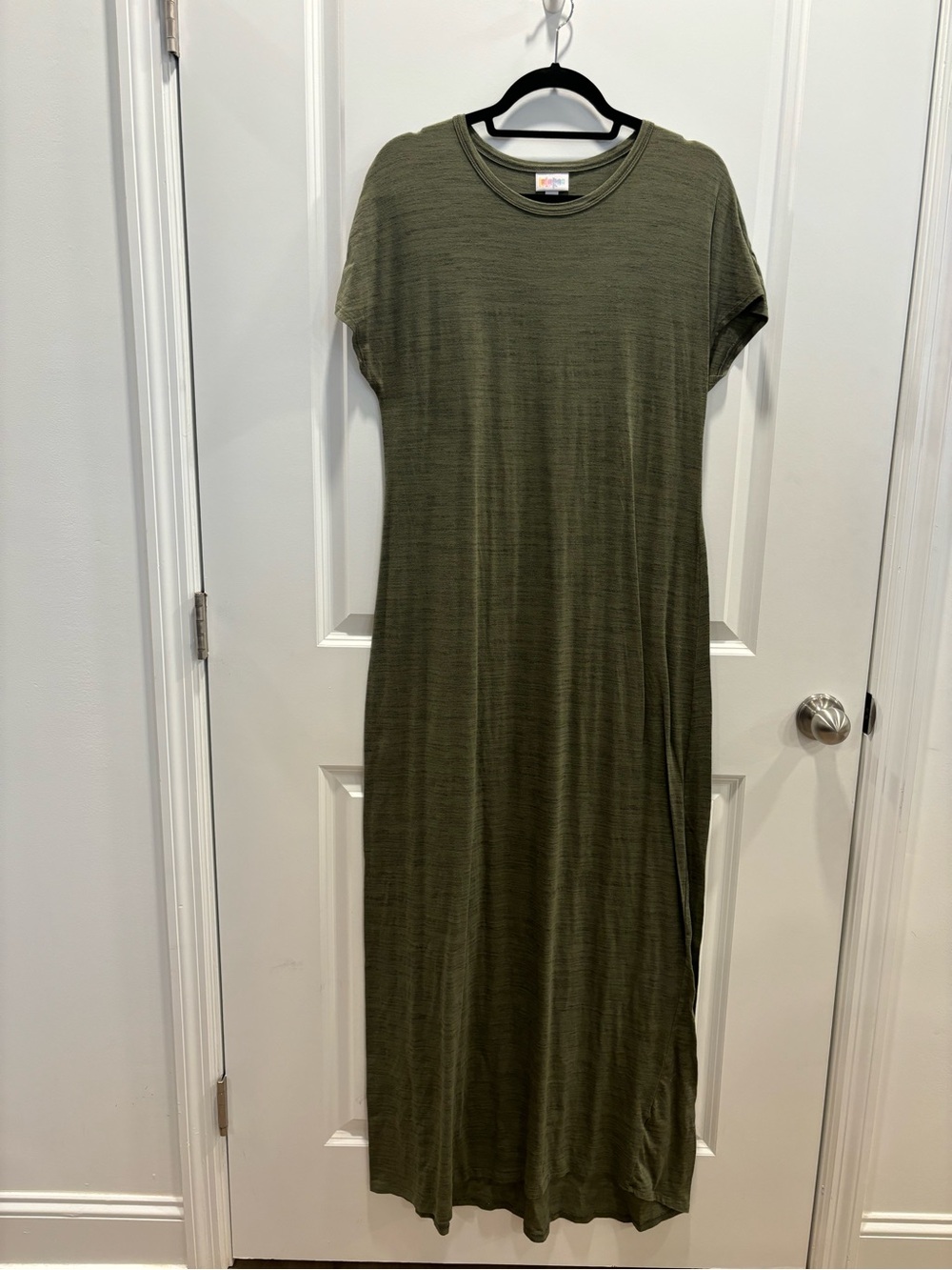 LuLaRoe Maria Olive Green Tee Maxi Dress